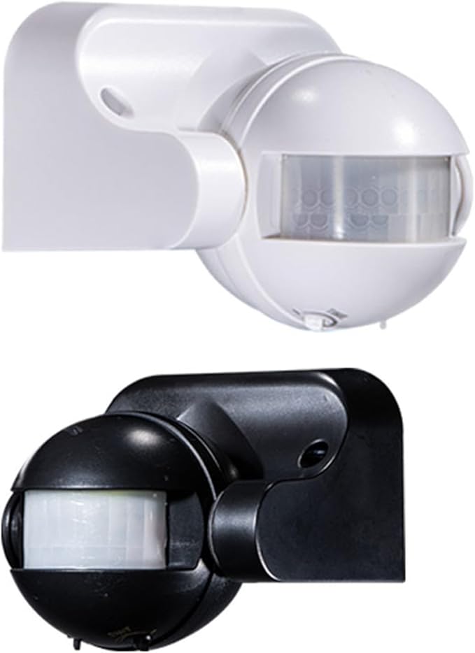PIR Motion Sensor Light Switch-360° Detection Range, Bladk, 220-240V IP54 Infrared Occupancy Sensor Switch,Djustable Delay Indoor/Outdoor Wall Switch