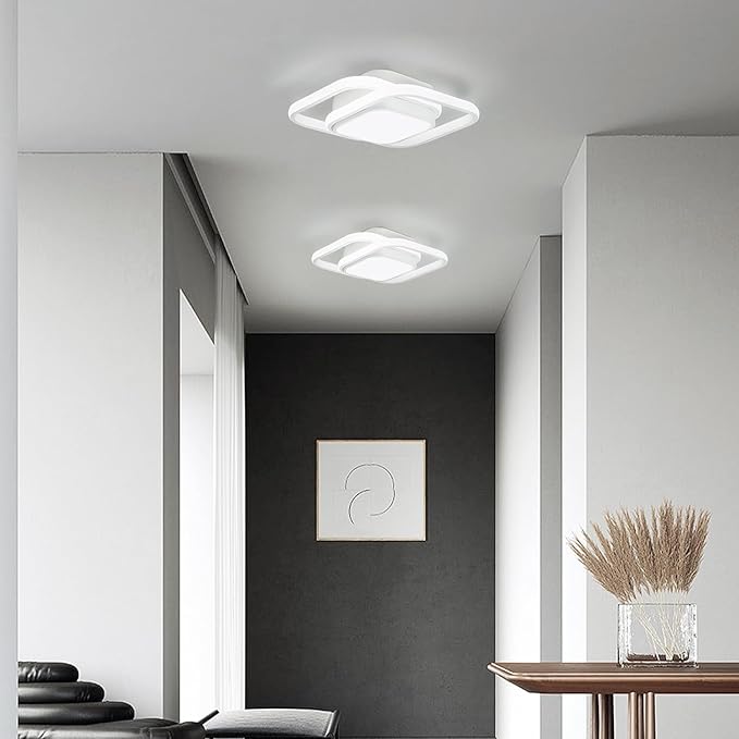 12.6Inch Motion Sensor LED Ceiling Light Indoor, 36W 6000K Mount Motion Activated Light Fixture Modern Flush Mount White Ceiling lamp for Closet Laundry Bathroom Hallway Stair Porch Basement.