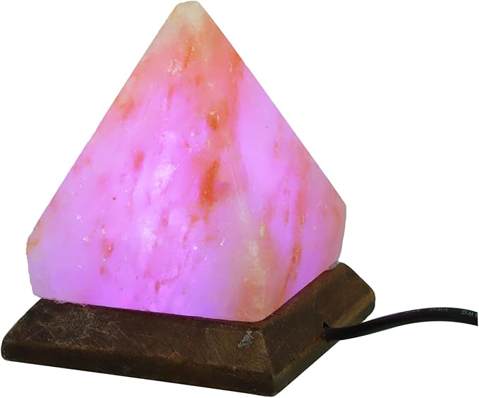Ciieeo Pyramid Changing Light USB Night Light for Bedroom Living Room Office Decor Unique for Yoga and Meditation Spaces