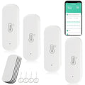 WiFi Hygrometer Thermometer Sensor, Indoor Outdoor Wireless Temperature Humidity Sensor, with Remote Monitor and Alert Compatible with Alexa(4 Pack)