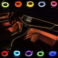 ABALDI Car Atmosphere Light El Wire Car Interior LED Strip Rope Neon Light for Car Interior Decoration(5m/16ft,Orange)