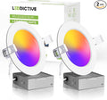 2 Pack Smart Recessed Lighting 4 Inch, 4 Inch LED Recessed Lights 9W 700LM, Smart Downlight with Junction Box Compatible with Alexa/Google Assistant and Siri - ETL and Energy Star Certified