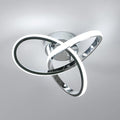 DELIPOP Modern Ceiling Light, 6500K Cool White Led Ceiling Light Fixture, Metal Curved Design Ceiling Lamp for Bedroom Hallway Bathroom Entryway Balcony Stair