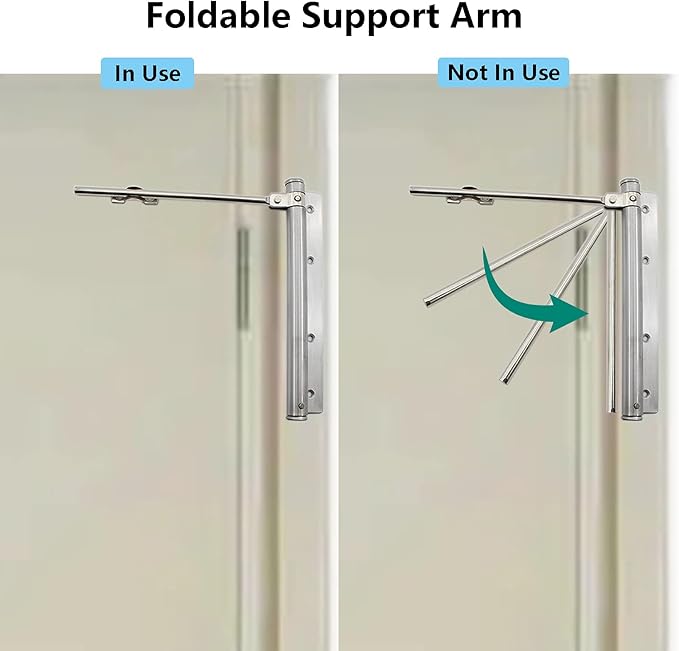 Heavy Duty Automatic Screen Door Closer - Safety Spring for Storm Door, Steel With Adjustable Closing Speed, Smooth and Quiet for Hinge Door