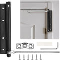 Automatic Door Closer Stainless Steel Soft Close Safety Spring Door Closer for Home Hotel with Screws, Black