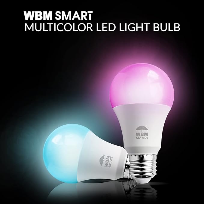Himalayan Glow LED Light Bulb, RGB Color Changing & Dimmable, 9.5 Watts WiFi Control Multicolor Bulb, Compatible with Alexa, Google Home & Mobile App, Best for Home Décor - 2 Counts