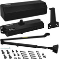Nuk3y 9000 Series Grade 1 Heavy Duty Door Closer, Multi-Mount, Adjustable Size 1-6, ADA Compliant, UL Listed, Black