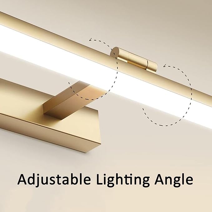 Vanity Lighting LED Mirror Front Light Waterproof Anti-Fog Bathroom Mirror Light Acrylic Rotatable Wall Light Makeup Light Mirror Cabinet Light Vanity Lamp Bath Lights(80cm, White(3000k,60cm)