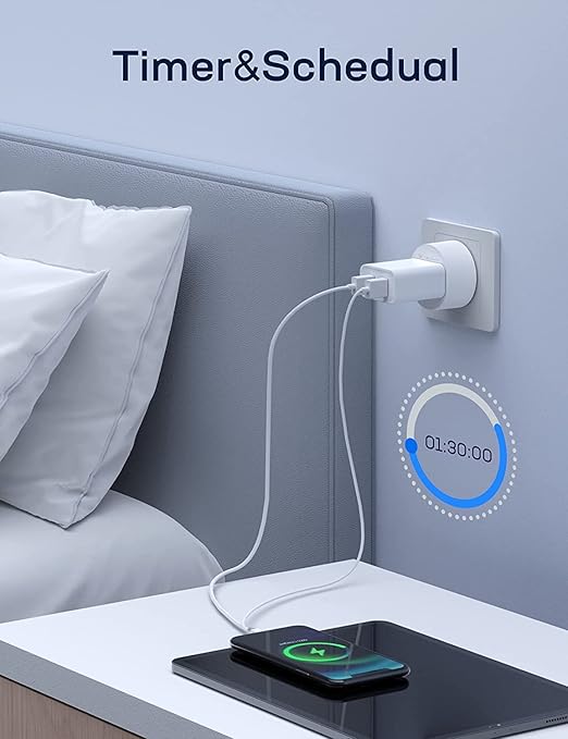 Smart Plug, Support Smart Life, Siri, SmartThings, Alexa Google Assistant for Voice Control, Remote Control, Timer, Mini Smart Outlet,No Hub Required,FCC ETL Certified