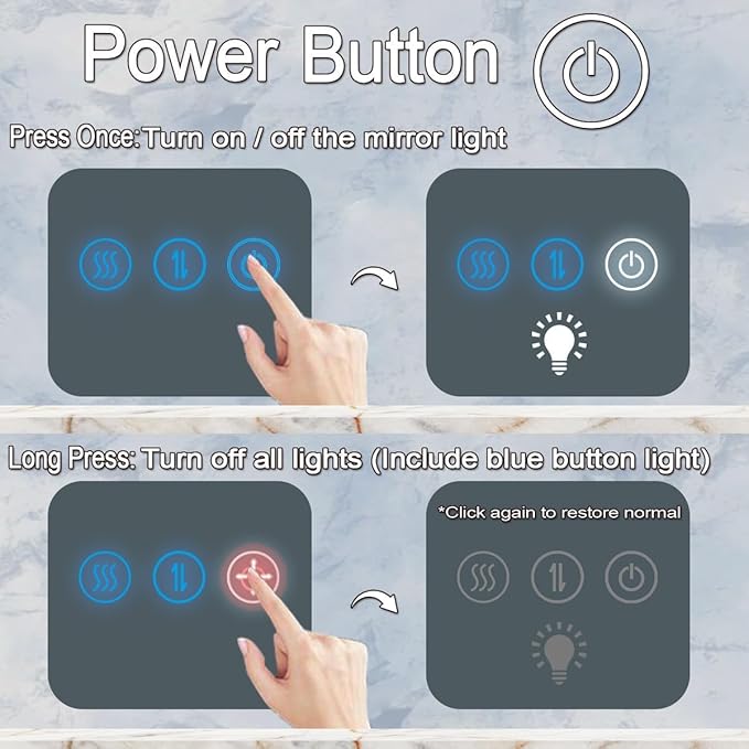 40 Inch Round Backlit Mirror with Lights 3 Color Smart Memory Adjustable Backlits 40" Large Framelss Round Circle Lighted Vanity Mirror for Bathroom Wall Mount 40 Backlit LED Circle Mirrors