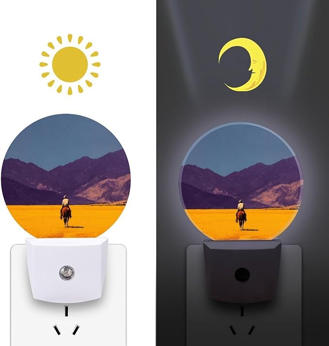 Plug in Night Light with LED & Smart Light Sensor, Stratum Auto-On/Off Night Lights Plug Into Wall for Bedroom, Bathroom, Hallway, Stairway