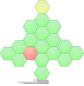 Yescom APP Control 19 Pack Smart LED Light Panels Hexagon Smarter Expansion Kit 16 Million Color Changing Compatible with Alexa Google for Home&Gaming Room Decor