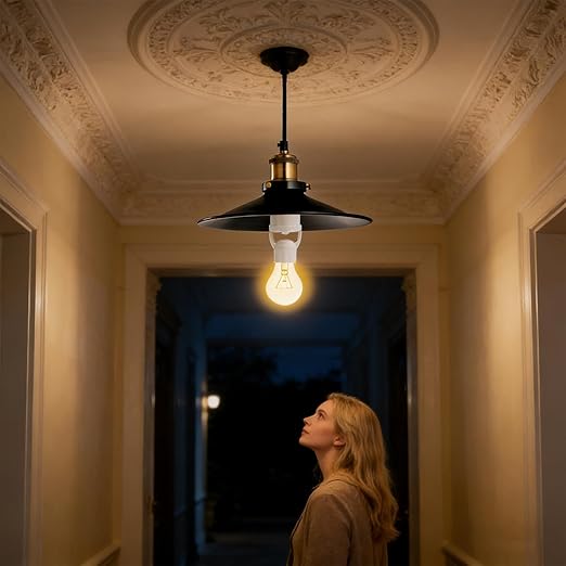 Automatic Light Socket - Infrared Radar Motion Sensor, Screw Bulb Holder Adapter, Hands Free Lighting Control Design, Smart Home Feature, Designed for Garage Basement Front Door Exit