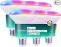 Linkind Matter Smart Light Bulb,1200LM 85W BR30 Smart Flood Light Bulbs Work with Alexa, Apple Home, Google Home, RGBTW Recessed Color Changing Bulbs E26, 2.4GHz Only WiFi Light Bulbs LED, 6Pack