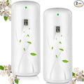 2 Pcs Automatic Air Freshener Spray Dispenser Wall Mounted Fly Mosquito Flying Insect Control Metered Air Freshener Sprayer Battery Operated for Living Room Bathroom Bedroom Farm Barn(White)