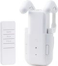 Automatic Curtain Opener Electric: Smart Remote Control Closer｜Long-Lasting Battery/Type-C｜No Drill for 8-40mm Roman Rods/T-Tracks & U-Rails｜Quiet Motor Robot for Bedroom/living room