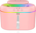 2L humidifiers for bedroom Room Home Ultra-Quiet 28 dB Quiet Supersized Cool Mist Air Humidifier for Baby Nursery，Dual Nozzie，Easy to Clean & Fill, 7 Color NightLight (Light Pink)