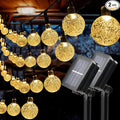 Solatec Solar String Lights, 2 Pack Outdoor String Light 60 LED 40ft 8 Lighting Modes Waterproof Solar Powered Patio Solar Light for Garden Yard Porch Wedding Party Decor (Warm White)