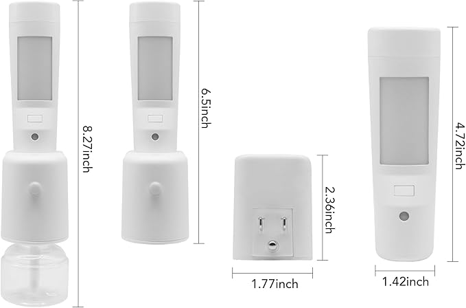 Aromatherapy Emergency Lights, Rechargeable LED Flashlight with Motion Sensor Night Light &Power Failure Light, Plug in Air Freshener Warmer for Bedroom Bathroom Hallway