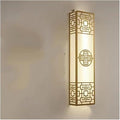 Chinese Style Bedroom Wall Lamp Strip Shaped Zen Background Wall Bedside Lamp Living Room