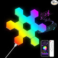 OJQ 12 Pack Hexagon Lights Wall RGB Panel - Led Lights Gifts for Men Birthday Room Decor Lamp for Bedroom Gaming Equipment Gamer Supps Honeycomb Shape Panels Hexagon Gaming Lights