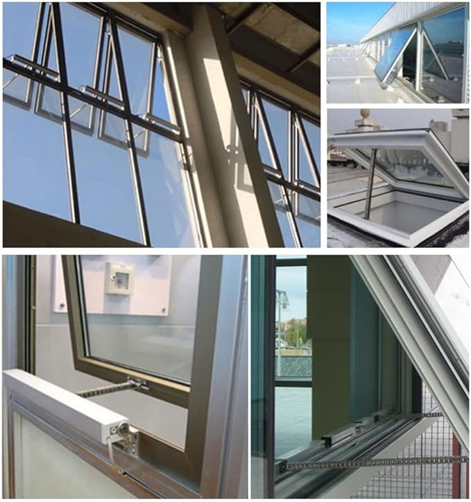 Automatic Window Opener,Electric Chain Window Opener Actuator with Wall Switch and Remote Control,Motorized Window Vent Opener and Closers(400mm)