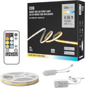 6.56ft Smart COB LED Strip Light, Tunable White 2700K-6500K Dimmable Bright WiFi Led COB Light Strip Compatible with Alexa and Google, White CCT COB Led Light for Kitchen Cabinet, Room