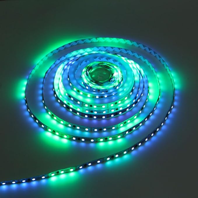 30FT 12V Indoor Chasing Effect LED Strip Light, Pixel Addressable WS2811 RGB LED Strip Light Kit with WiFi Music Sync Controller for Dining/Liveing Room, Kitchen