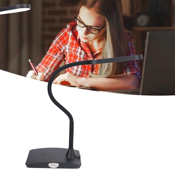 Yinhing LED Desk Lamp, Flexible Task Lamp, 3 Brightness Gears Adjustable Eye-Care for Home Office Bedroom Kitchen Nightstand Reading