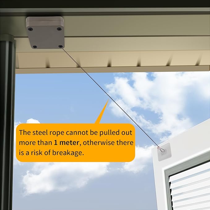 SHIMIDO Upgraded Punch-Free 1000g Automatic Screen Door Closer, Storm & Sliding Screen Auto Door Closer with Steel Drawstring for Bathroom, Bedroom, Study Room, etc. (2 Pack Sandstone)