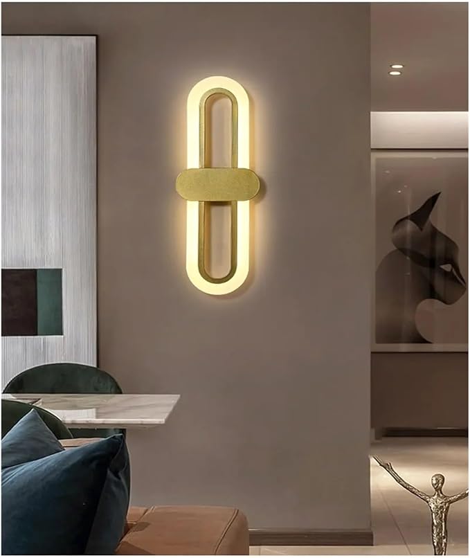 Modern Minimalist Living Room Background Wall Led Three-Color Light-Changing Wall Lamp Simple Aisle Balcony Lamp,Indoor