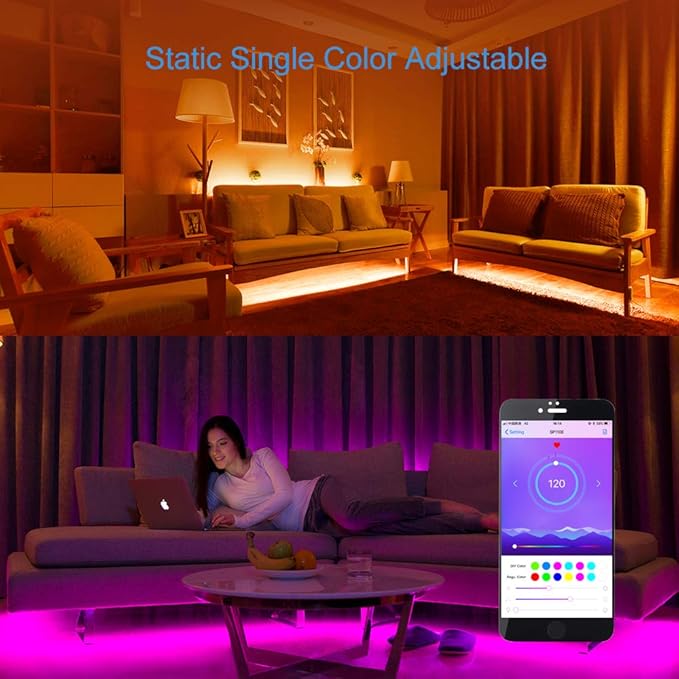 ALITOVE WS2812B WS2811 Addressable LED Bluetooth Controller iOS Android App Wireless Remote Control DC 5V~24V for SK6812 SK6812-RGBW WS2812 SM16703 Dream Color Programmable RGB LED Strip Pixel