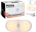 Rechargeable Motion Sensor Night Light, 2-Color White & Warm Toilet Light with Auto/On Mode, Magnetic & Adhesive Installation for Bathroom, Bedroom, Hallway (1 Pack)