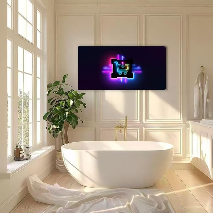 Wibinuki Wall Art Wall Decor Wall Paintings Online shopping on circuit board for Living Room Bedroom Bathroom Home Decor Can Be Hung Directly 20"x 40"