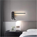 Modern Minimalist Light Luxury LED Wall Lamp Bedroom Bedside Living Room Background Decoration Study Rotating Spotlight,Practical Lighting fixtures