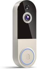 1080p Wireless Video Doorbell Camera, Smart Outdoor Surveillance Cam, Live View, Cloud Storage, AI Human Detection, Instant Alerts, Night Vision, Two Way Audio, 2.4G WiFi Only