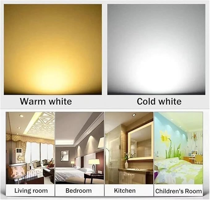 POCKETMAN 10 Pack, 110V 4W Dimmable LED Ceiling Light Downlight,Warm White Spotlight Lamp Recessed Lighting Fixture,with LED Driver