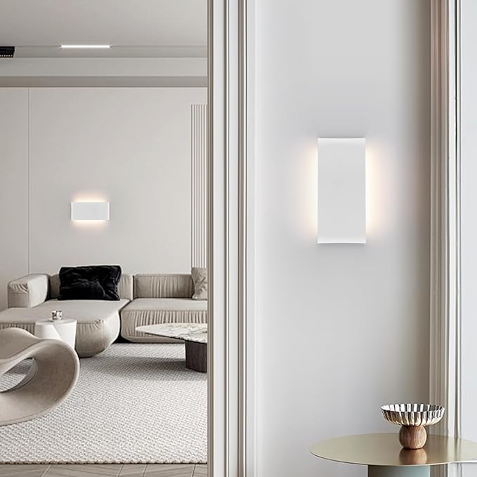 15"Modern LED vanity light,20W Dimmable 5 CCT (3000K-6500K) Adjustable Wall Lamp,Up and Down Wall Lighting,Indoor Wall Sconce for Bedroom,Staircase,Hallway,Dressing Table,1 Pack（White）