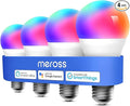 meross Smart Light Bulb, Smart WiFi LED Bulbs Works with Alexa, Google Home, Dimmable E26 Multicolor 2700K-6500K RGB, 810 Lumens 60W Equivalent, No Hub Required (4)