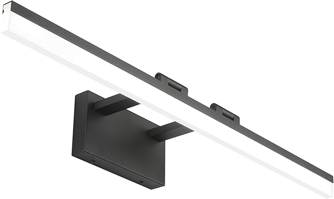SOLFART Black Modern Bathroom Lights Over Mirror 31.5 inch Vanity Lighting Wall Mounted 8778-ND