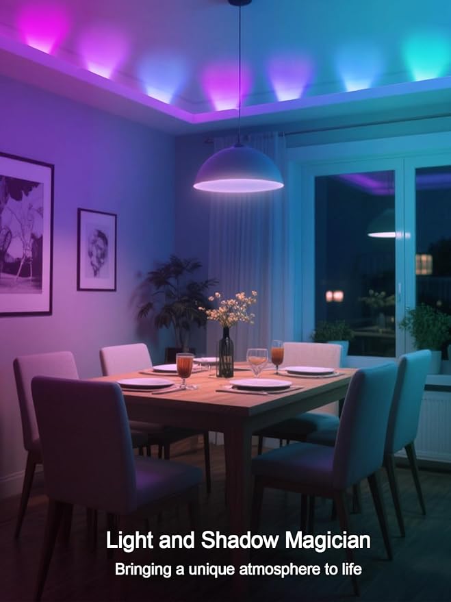 TV LED Lights, 9.8ft LED Strip Lights for 35-55 Inch TV Behind Lighting, RGB Color Changing TV Backlight with APP & Remote Control, Music Sync USB LED Light for Bedroom Gaming Room Decor