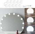 LED Vanity Mirror Lights Hollywood Style USB Fill Light - Adjustable Color Temperature & Brightness, Suitable for Full-Length Mirror, Dressing Room, Dressing Table Set (No Mirror Include) (10 Bulbs)