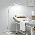 Supe Bright 24W Dimmable LED Floor Lamp with Remote Touch Control Adjustable Gooseneck Standing Light for Reading Makeup Tattoo Lash Extensions White Modern Smart Tall Lamp Living Room Bedroom Office