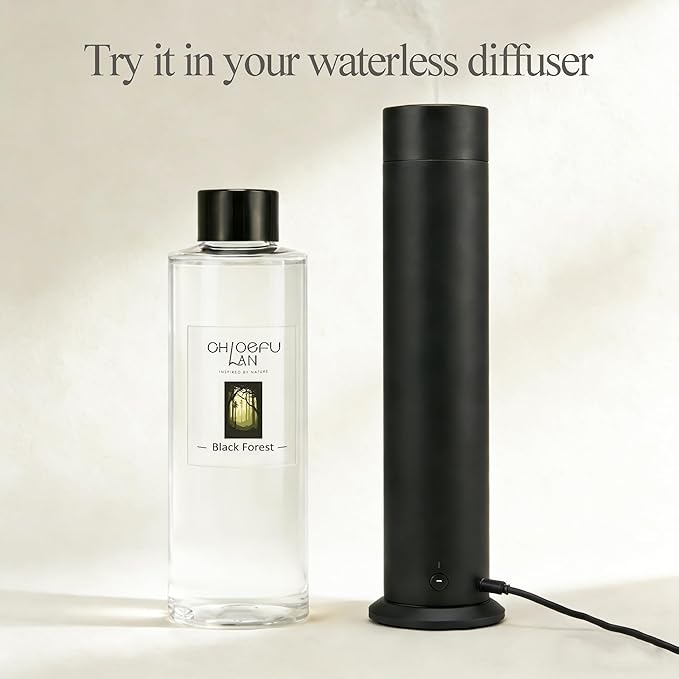 Chloefu LAN Black Forest Scented Oil Diffuser Refill 6.76 fl oz Natural Essential Oil, Aromatherapy, SPA and Home Decor for Men, 0% Alcohol, Unique Blend to Promote Sleep & Relieve Stress