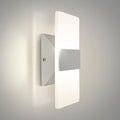 ASD 8 Inch Indoor LED Wall Sconce - 10W 2700K-5000K Dimmable Brushed Nickel Wall Sconce Lights for Living Room, Bedroom, Bathroom, Hallway - Modern Wall Sconces Hardwired, ETL Interior Light