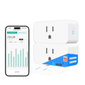 Smart Pro Series Energy Monitoring Plug 16A, Work with Alexa and Google Home, Smart Outlet Time Schedule with APP Remote Control, 2.4GHz Wi-Fi Only, ETL FCC Listed 2Pack
