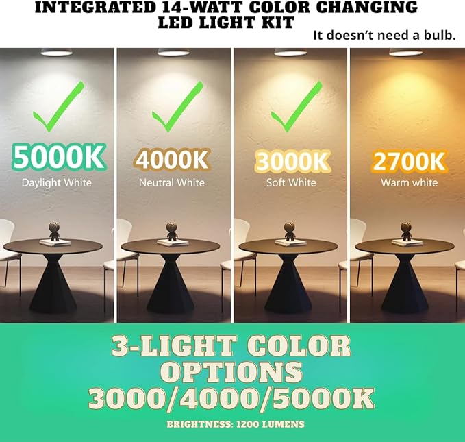 LYTIO Chelia 56 in. Indoor Gold LED Ceiling Fan with Reversible Blades and Color Changing Technology, Integrated LED