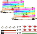 BTF-LIGHTING FCOB IP66 COB LED Strip WS2814 IC RGBW 4000K 2X16.4FT Total 32.8FT 784LED/m DC24V Flexible High Density Light 10mm Width for Indoor Decor(No Adapter or Controller)