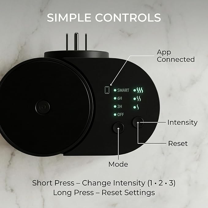 Scentia Waterless Plug-in Scent Diffuser with App Control | Essential Oil Diffuser | Hotel-Inspired Scent Included | 600 Sq. Ft. Coverage | Housewarming Gift | Black
