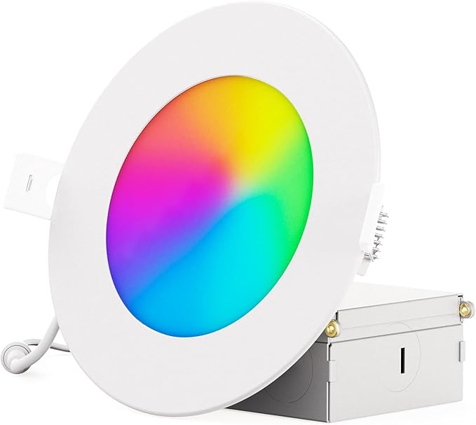 INFIBRITE 4 Inch WiFi Smart 9W 810LM Recessed LED Ceiling Light, Alexa/Google, Wet Rated (24 Pack)